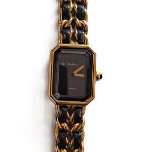 Vintage Chanel Première Édition Originale - Gold and Leather Watch - Small
